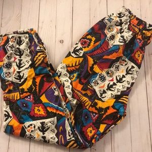 Funky loose pants with designs wild thunder beach